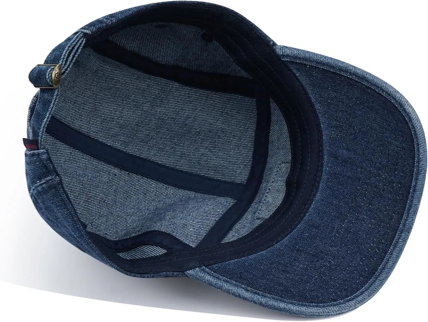 Croogo 5 Panel Baseball Cap Denim Cotton Dad Hats Classic Flat Bill Caps Casual Snapback Cap Vintage Cityboy Style Camp Cap