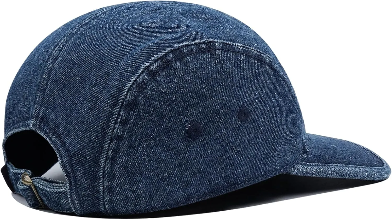 Croogo 5 Panel Baseball Cap Denim Cotton Dad Hats Classic Flat Bill Caps Casual Snapback Cap Vintage Cityboy Style Camp Cap