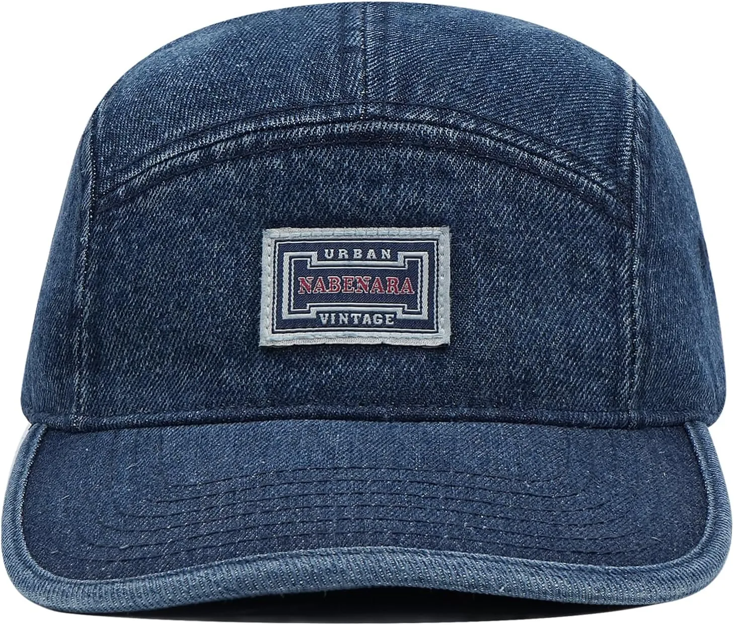 Croogo 5 Panel Baseball Cap Denim Cotton Dad Hats Classic Flat Bill Caps Casual Snapback Cap Vintage Cityboy Style Camp Cap