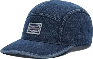 Croogo 5 Panel Baseball Cap Denim Cotton Dad Hats Classic Flat Bill Caps Casual Snapback Cap Vintage Cityboy Style Camp Cap