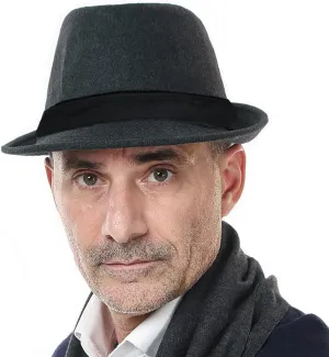 Fedora Hat Men Felt Panama Jazz Hat Women Classic Manhattan Structured Trilby Hat Short Brim Vintage Fedora Hat Band