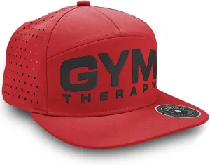 Gym Therapy Hats for Men Workout Classic Snapback 7 Panel Laser Vented Hat Mens Gifts