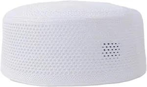 Knitted Cotton Turban Hat for Men Breathable Kufi Prayer Hat Ramazan Hijabs Caps Arabian Skull Hat