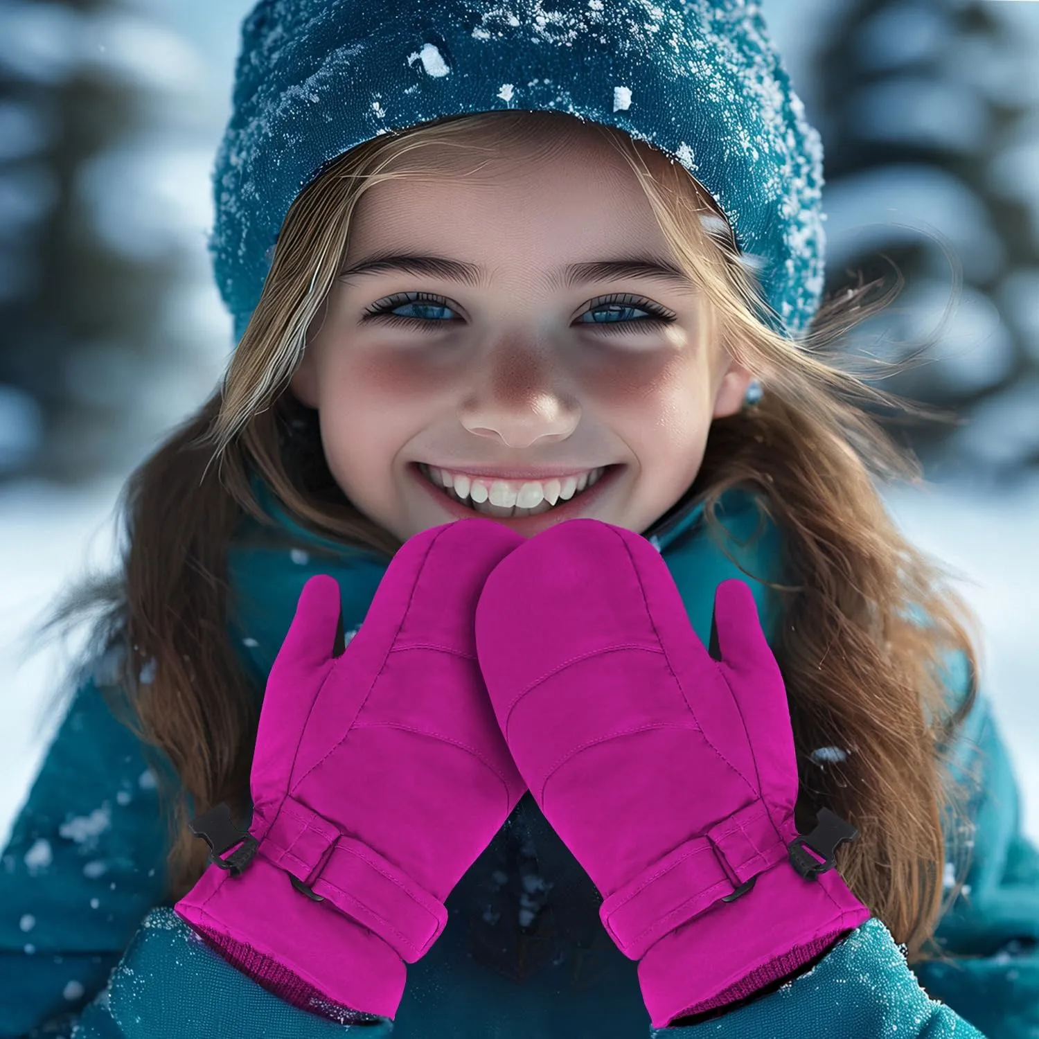 MAGARROW Children Kids Mittens Winter Warm Winter Snow Ski Windproof Gloves
