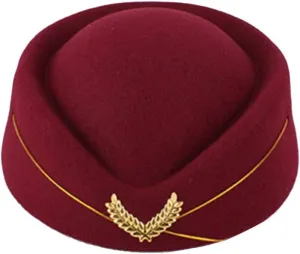 Mens Accessories Fascinator Base Pillbox Hat Mens Fedora Hats Waitress Base Cap Stewardess School Airline Pilot Cap Flight Attendant Accessories Luggage Hat Black
