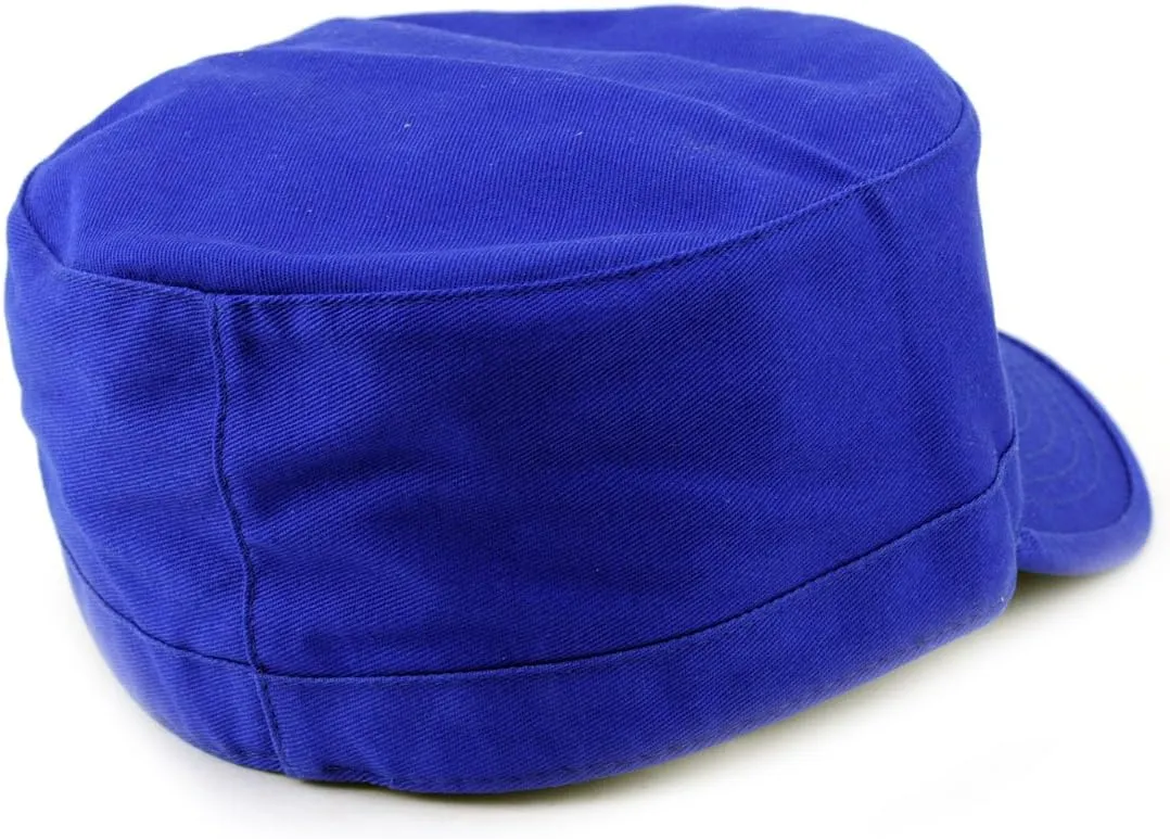 NYFASHION101 Fashionable Solid Color Unisex Fitted Army Military Cadet Cap