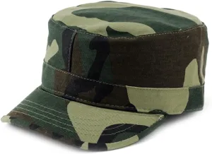 NYFASHION101 Fashionable Solid Color Unisex Fitted Army Military Cadet Cap