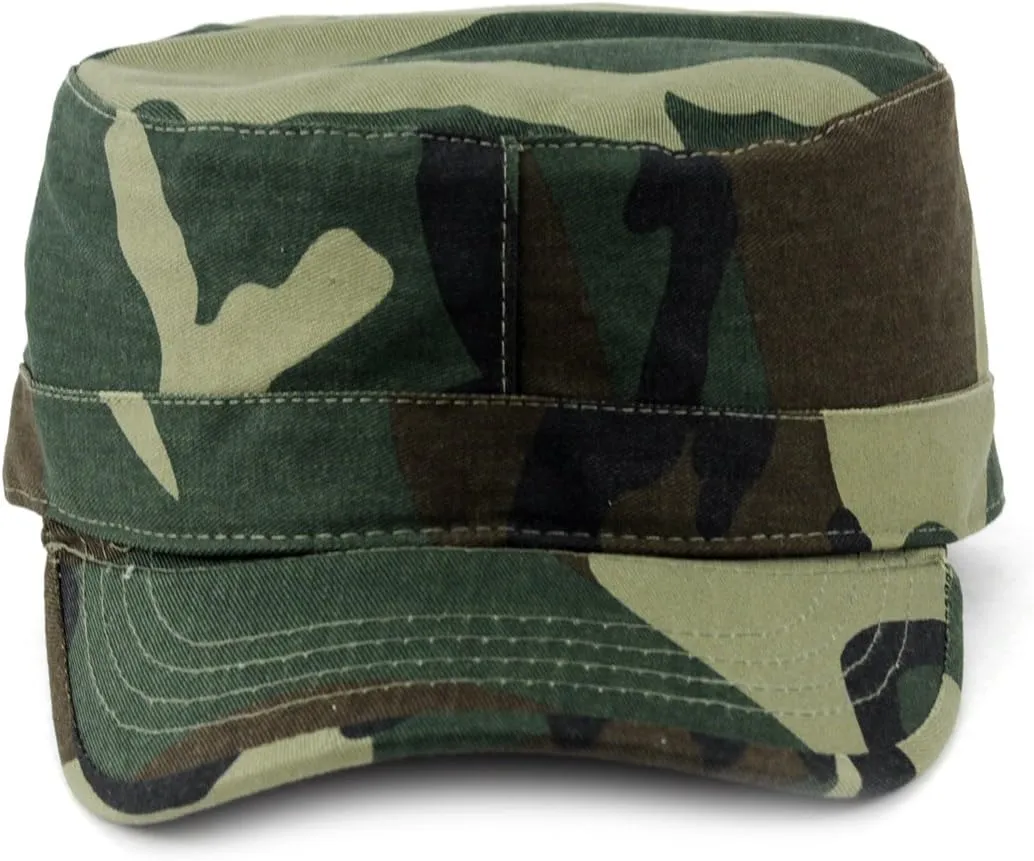 NYFASHION101 Fashionable Solid Color Unisex Fitted Army Military Cadet Cap