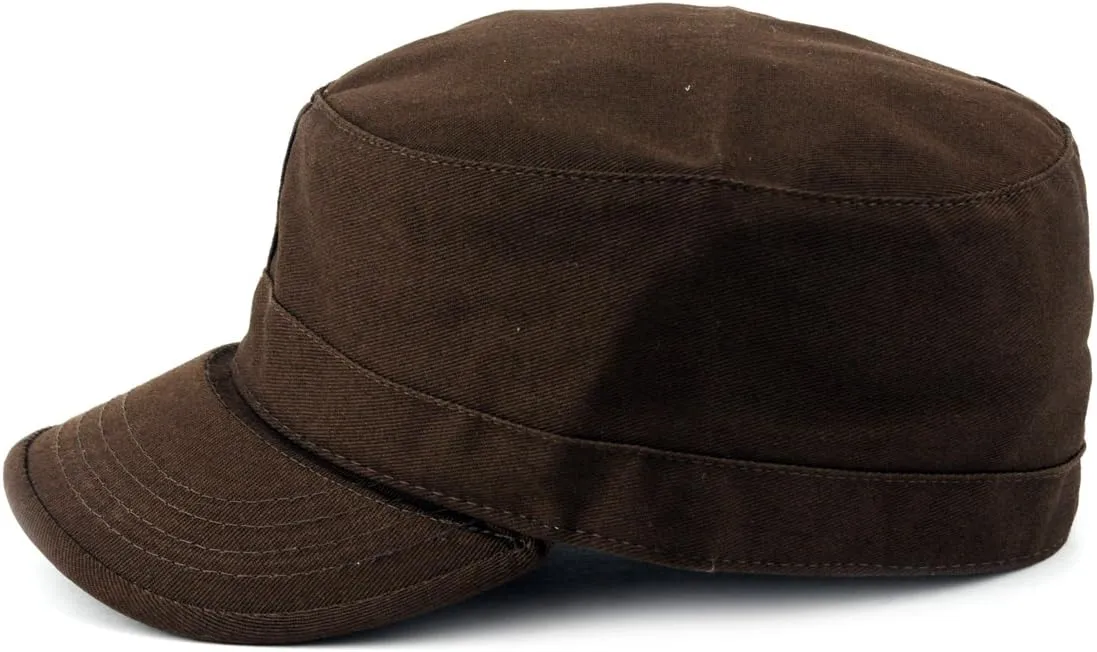 NYFASHION101 Fashionable Solid Color Unisex Fitted Army Military Cadet Cap