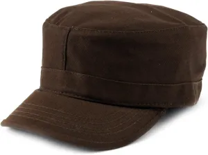 NYFASHION101 Fashionable Solid Color Unisex Fitted Army Military Cadet Cap