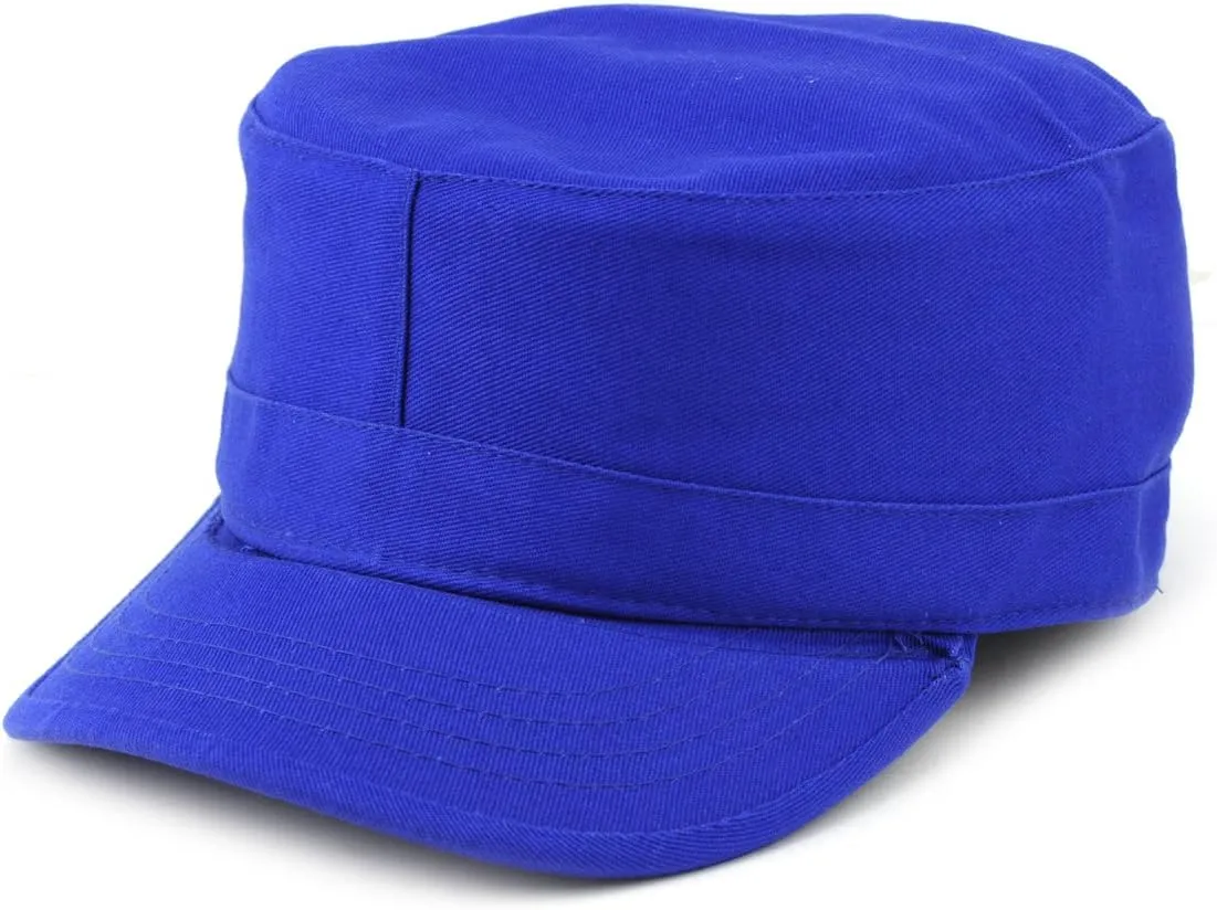 NYFASHION101 Fashionable Solid Color Unisex Fitted Army Military Cadet Cap