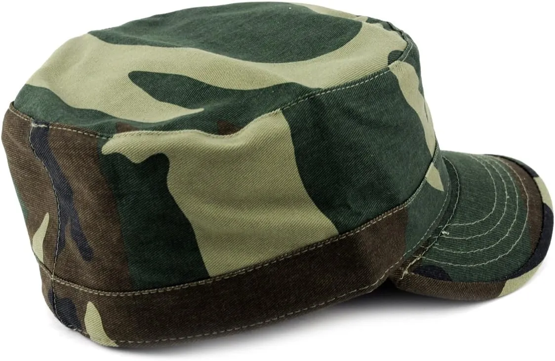 NYFASHION101 Fashionable Solid Color Unisex Fitted Army Military Cadet Cap