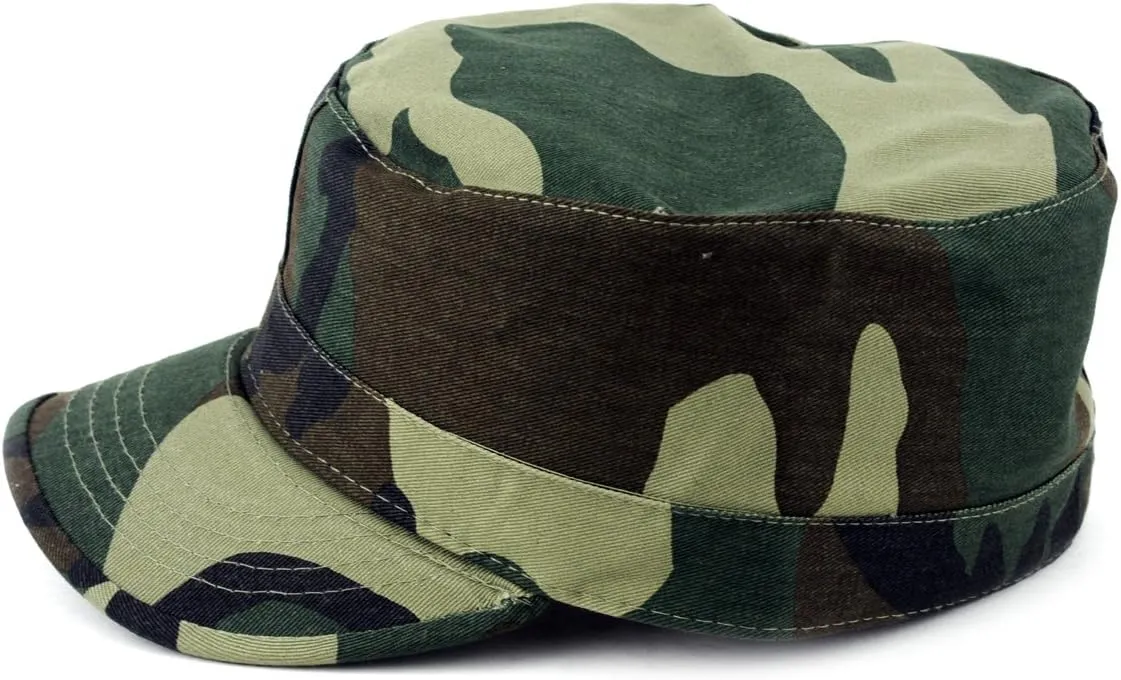 NYFASHION101 Fashionable Solid Color Unisex Fitted Army Military Cadet Cap