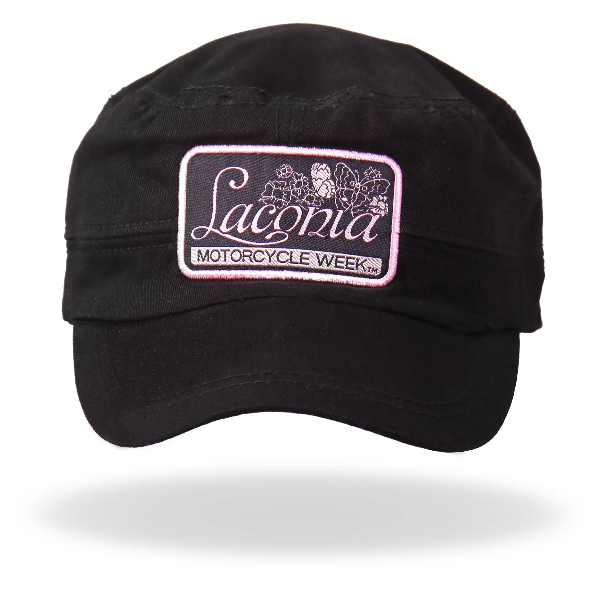 Official Laconia Motorcycle Week Woven Label Ladies Cadet Cap