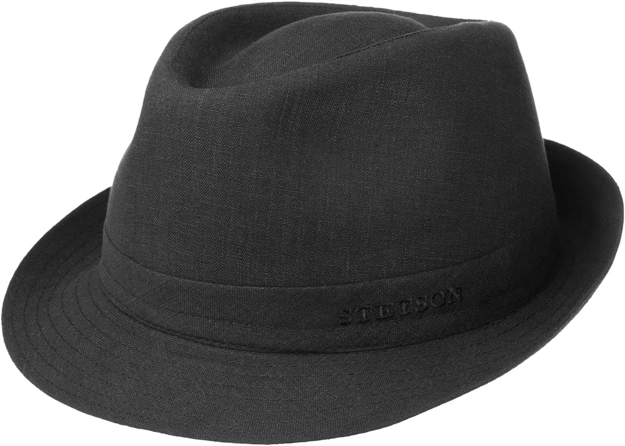 Stetson Geneva Linen Trilby Women/Men Black 6 5/8