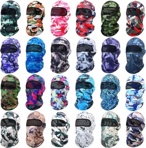Tarpop 24 Pieces Ski Mask Balaclava Face Mask Full Face Cover for Men Skiing, UV Protection