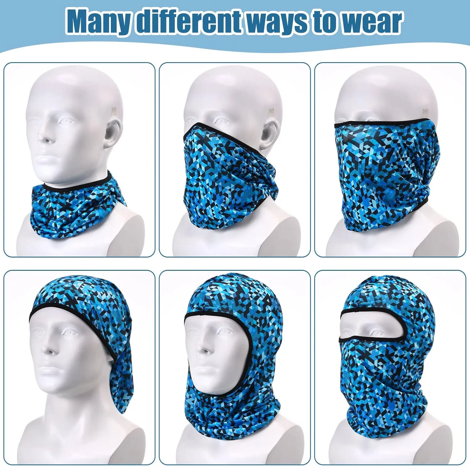 Tarpop 24 Pieces Ski Mask Balaclava Face Mask Full Face Cover for Men Skiing, UV Protection