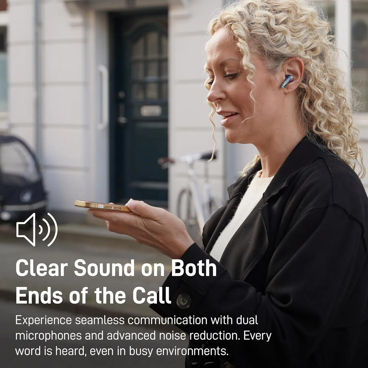 True Wireless Earbuds with Charging Case - Designed and Engineered in The USA - IPx4 Water Resistant Bluetooth Earbuds Compatible with Apple and Android - 27Hrs Battery Life - Paisley