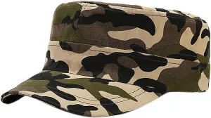 XYIYI Unisex Cotton Basic Cadet Army Cap Everyday Military Style Hat