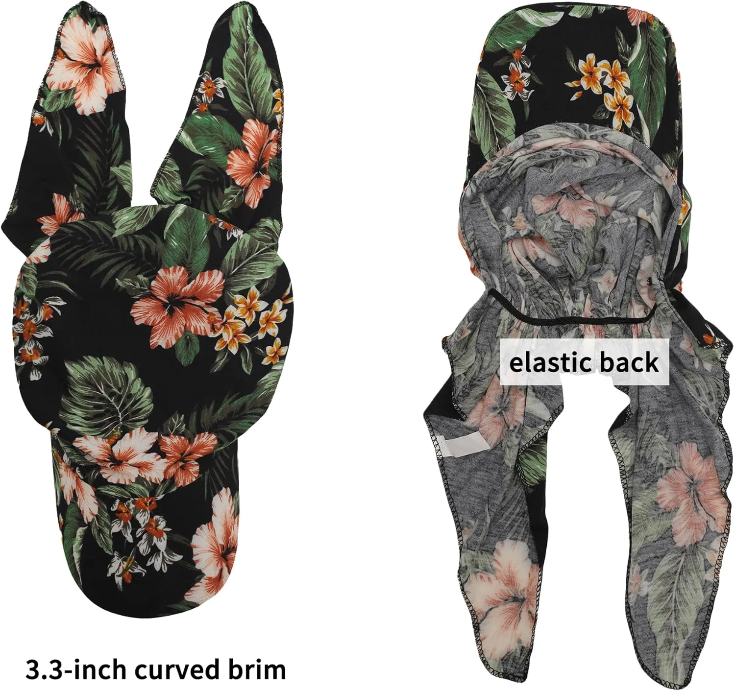 ZLYC Chemo Headwear for Women Brim Visor Head Scarf Pre Tied Headwraps Lightweight Skull Cap